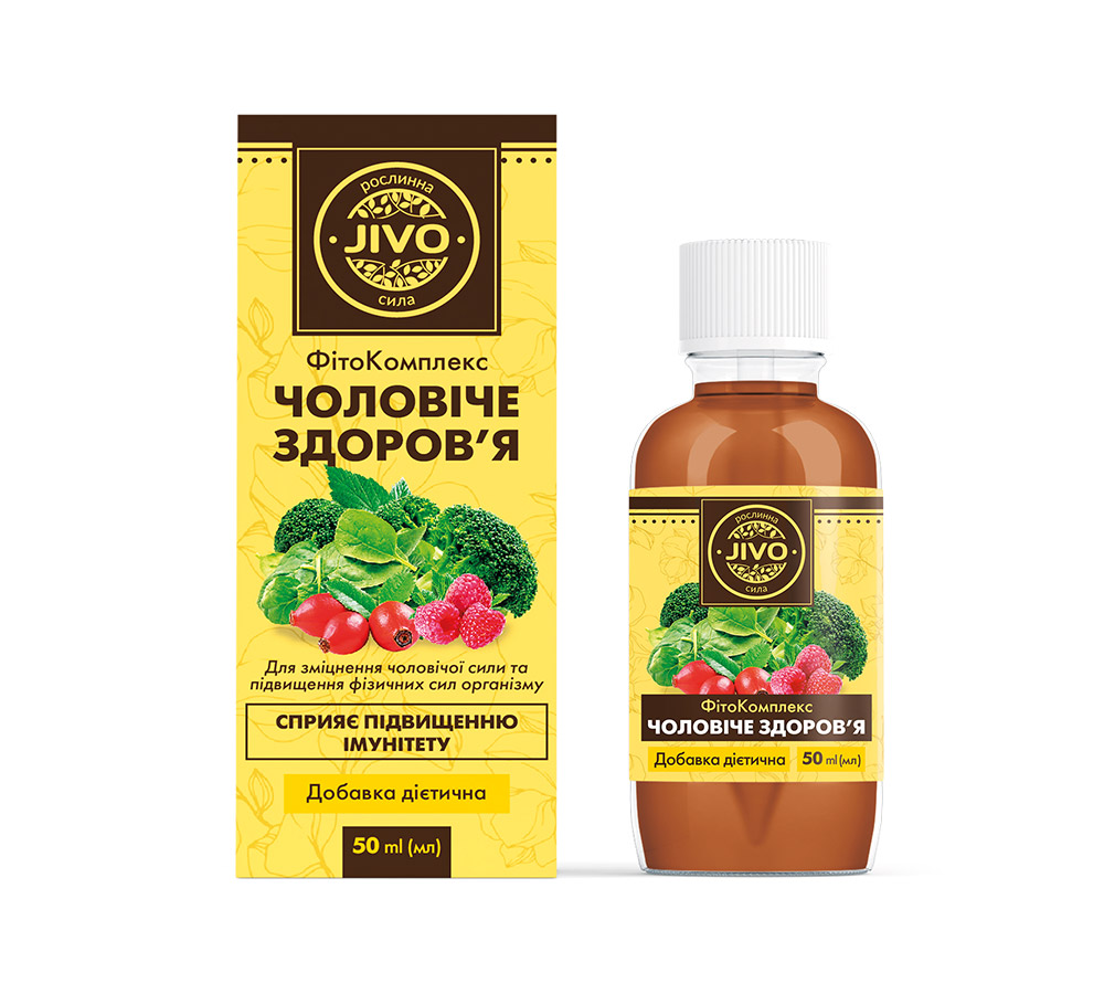 Добавка дієтична "ФітоКомплекс Чоловіче здоров'я", без цукру і спирту 50мл ТМ "JIVO"