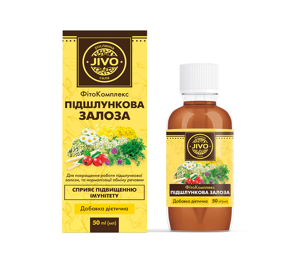 Добавка дієтична "ФітоКомплекс Підшлункова залоза", ТМ "JIVO"